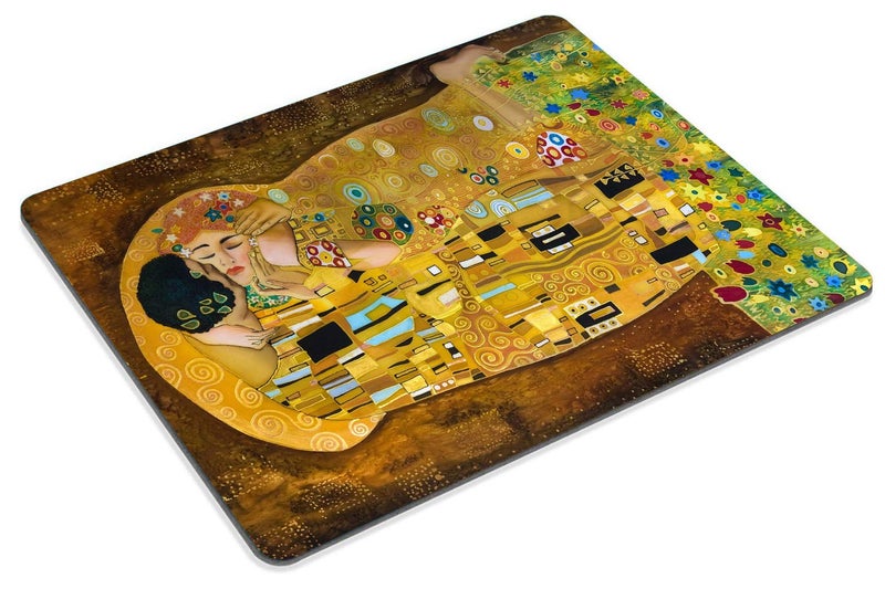 Smooffly Computer Mouse Pad Custom,Gustav Klimts The Kiss Mousepad Non-Slip Rubber Gaming Mouse Pad Rectangle Mouse Pads - Image 3